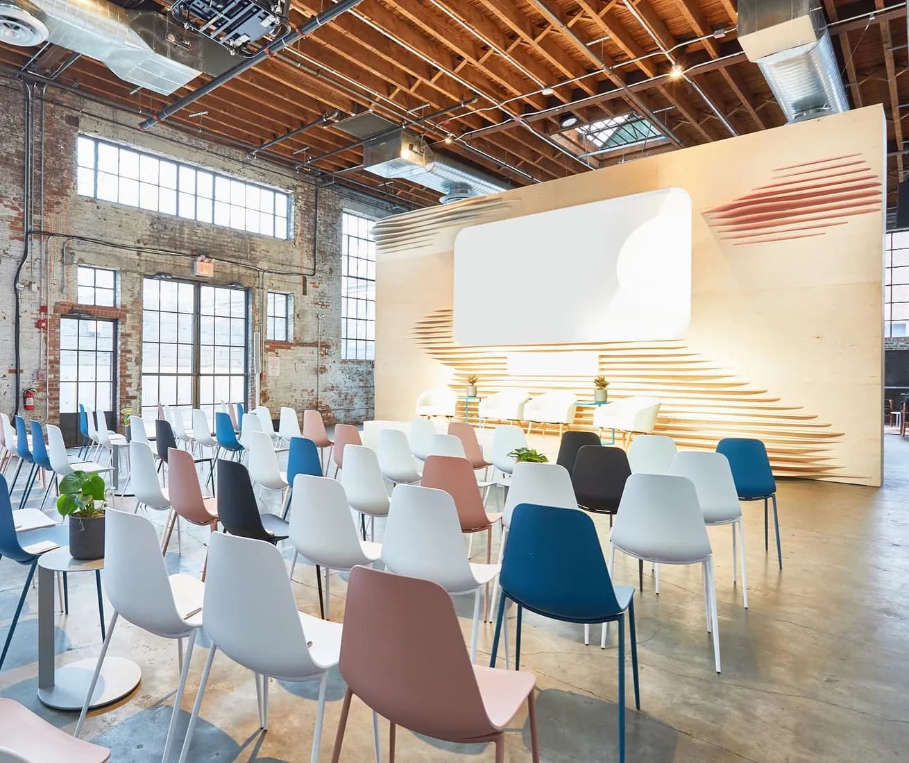 A branded corporate environment prepared for guests