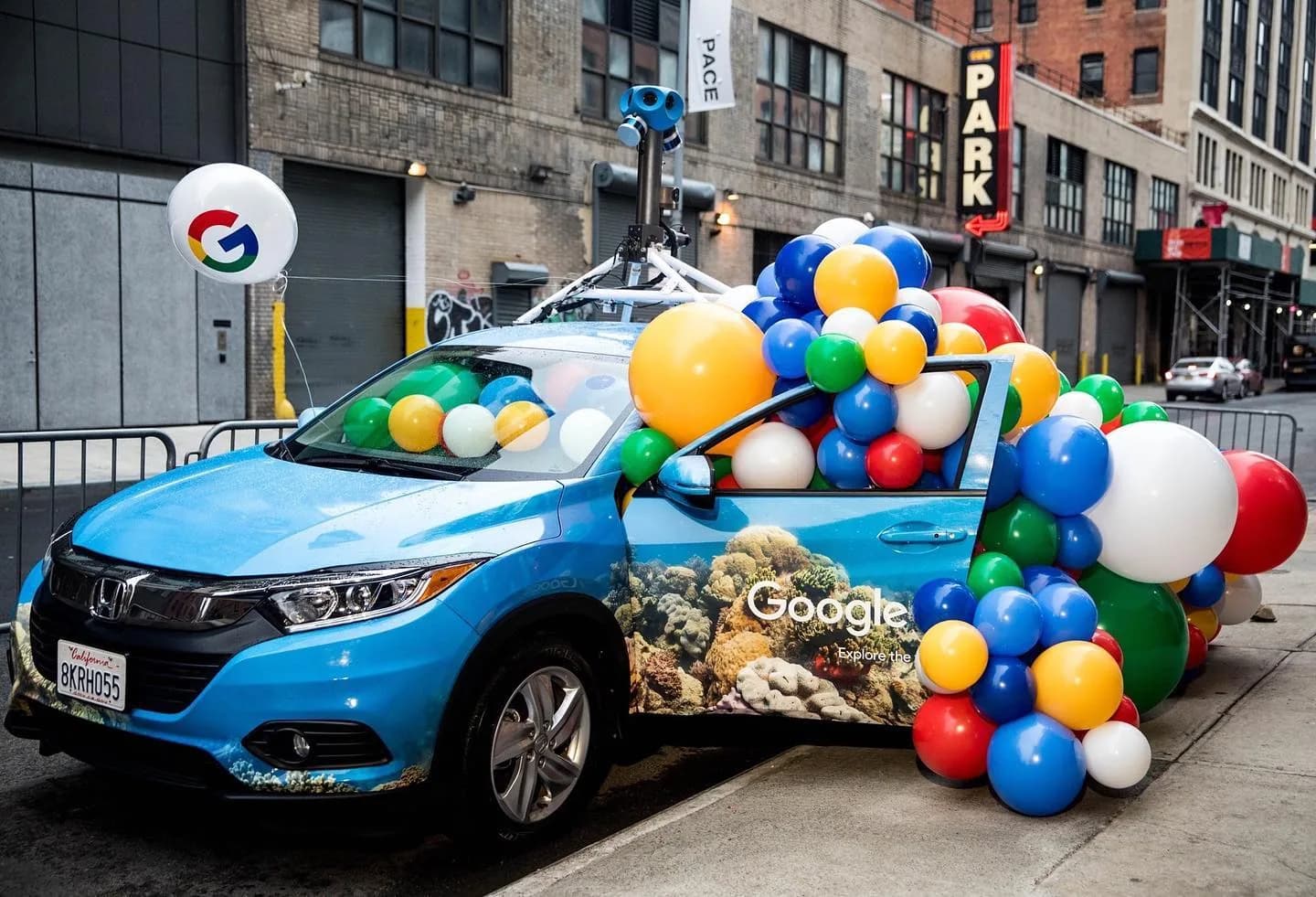 A Google Maps branded event activation