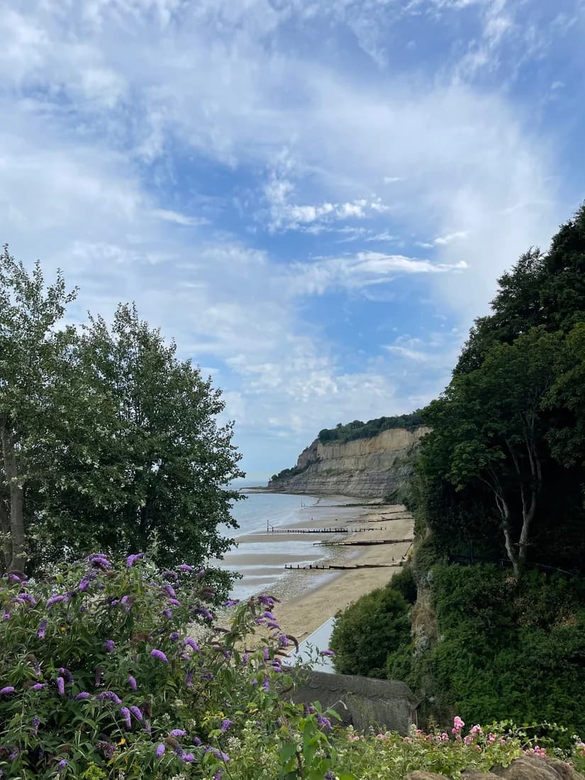 Dramatic Isle of Wight cliffs and coastline