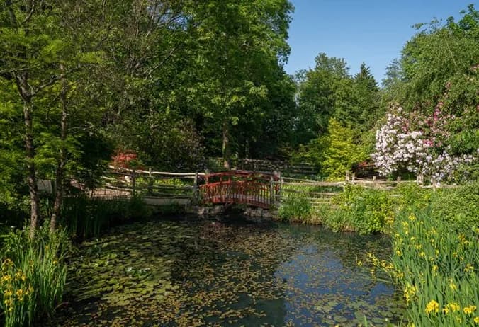 Lake and gardens at Robin Hill on the Isle of Wight